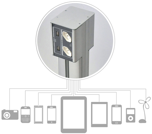 VCHARGER - Totem Carregador Coletivo de Celular