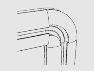 Curva Vertical de 90 graus passo 2