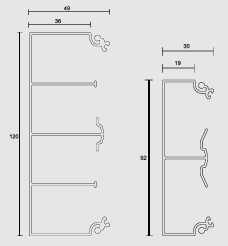 Exemplo de instalação do Perfil Calha Ref. VL 3.04AL