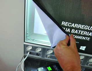 aplicação especial totem carregador