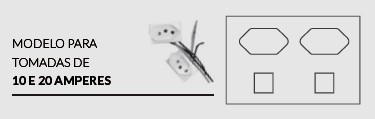 sticker modelo para tomadas de 10 e 20 amperes