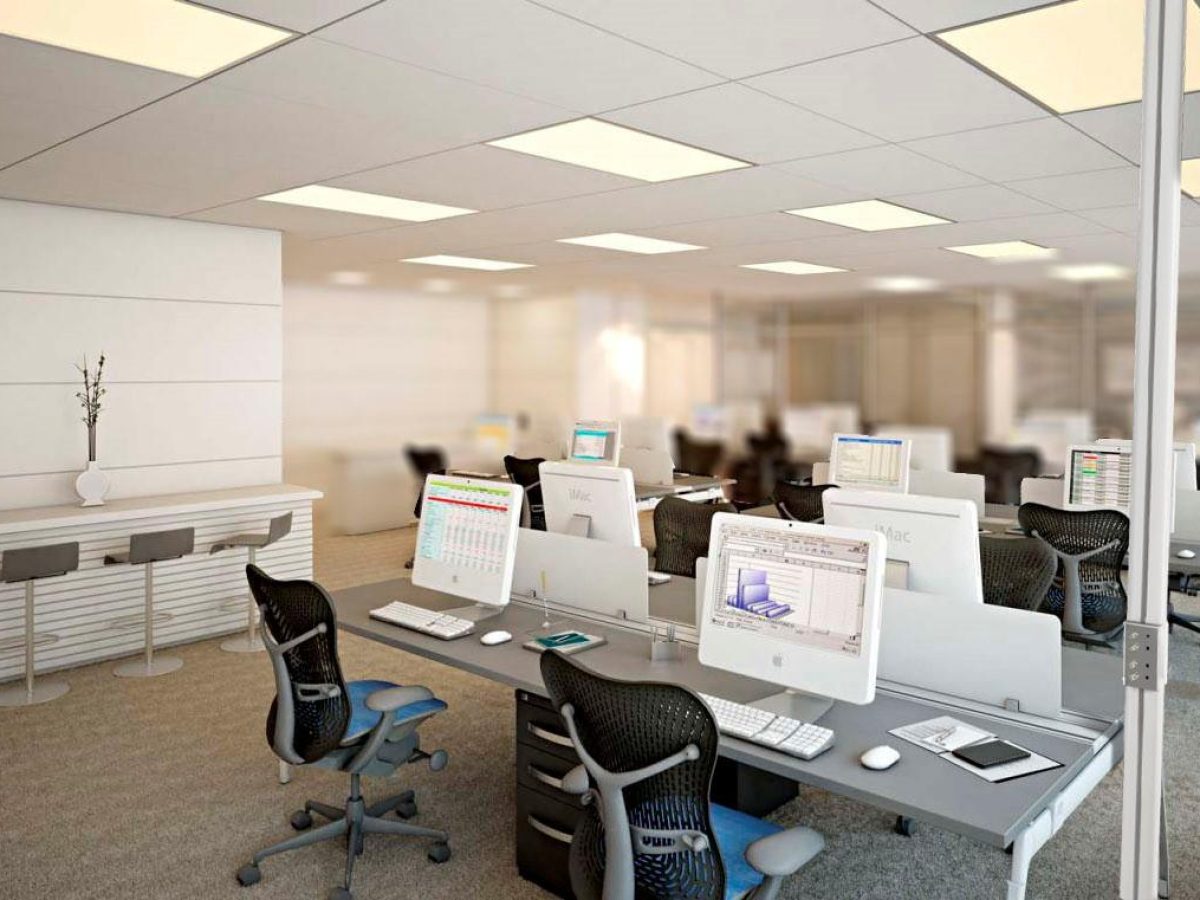 colunas articuladas ema aplicadas em escritório modular